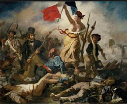 A Liberdade guiando o povo, obra de Eugène Delacroix