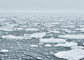 Foto de &aacute;rea congelada do Oceano Glacial &Aacute;rtico