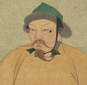Pintura do imperador mongol Ogedai Khan