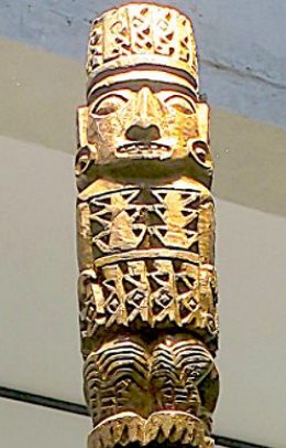 Escultura do deus inca Pachacámac