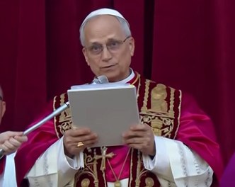 Foto do papa Le&atilde;o XIV