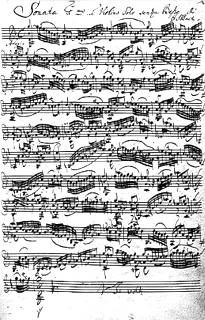 Partidura de Bach