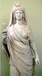Estátua da deusa grega Perséfone