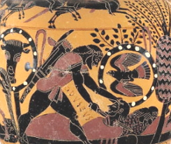 Pintura em ânfora grega, 540 a.C.