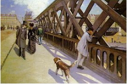A ponte da Europa, obra de Gustave Caillebotte.