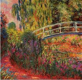 Pintura Ponte Japonesa de Monet