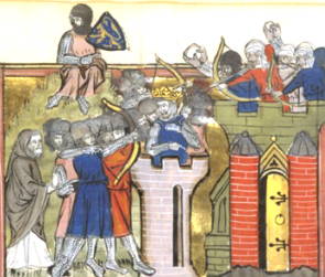 Cruzados cercando Jerusalém em 1099