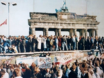 Queda do Muro de Berlim em 1989