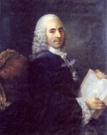 Retrato pintado de Fran&ccedil;ois Quesnay