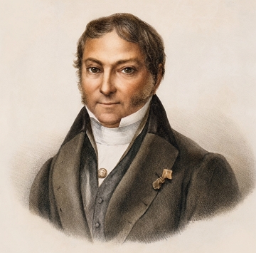 Retrato de Jean-Baptiste Debret, pintor franc&ecirc;s