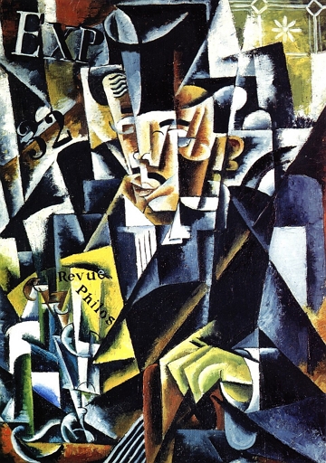 Retrato de um fil&oacute;sofo, obra de Liubov Popova