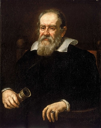 Pintura do astr&ocirc;nomo Galileu Galilei
