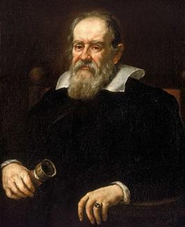 Retrato pintado de Galileu Galilei