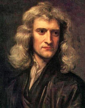 Retrato pintado de Isaac Newton