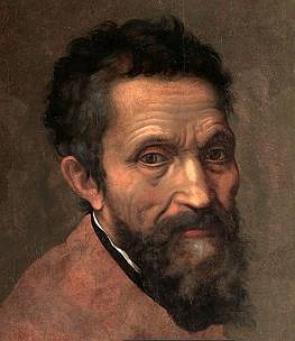 Retrato do artista italiano Michelangelo Buonarroti