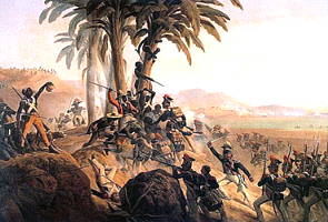 Batalha em San Domingo durante a Revolução Haitiana
