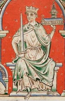 Pintura medieval mostrando o rei Ricardo I da Inglaterra