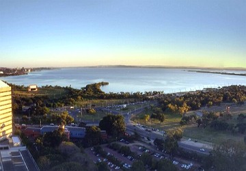 Foto do rio Gua&iacute;ba em Porto Alegre