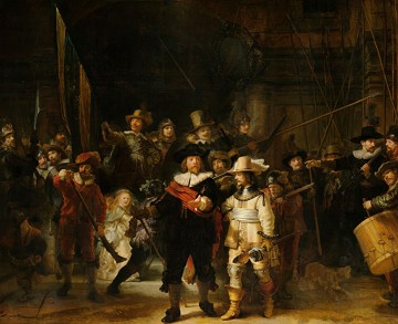 Pintura Ronda Noturna de Rembrandt