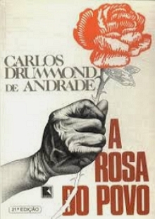 Capa do livro A Rosa do Povo de Carlos Drummond de Andrade
