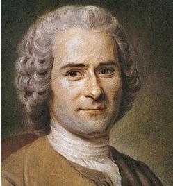 Retrato do filósofo iluminista francês Jean-Jacques Rousseau
