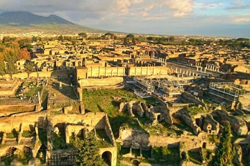 Ru&iacute;nas da cidade romana de Pompeia