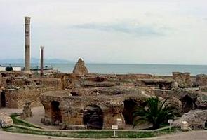 Foto do sítio arqueológico de Cartago