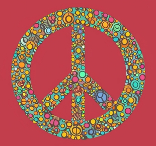 Símbolo da paz do movimento hippie