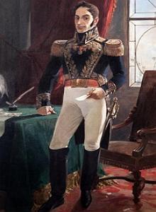 Simon Bolivar, líder da independência da Bolívia