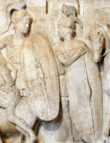Dois soldados romanos do século II a.C.