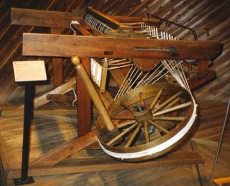 Foto da m&aacute;quina Spinning Jenny