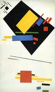 Suprematismo, pintura de Kazimir Malevich