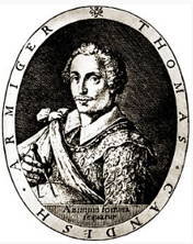 Retrato do corsário inglês Thomas Cavendish