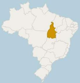 Localização de Tocantins no Brasil
