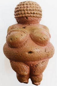 Estatueta Vênus de Willendorf do período Paleolítico
