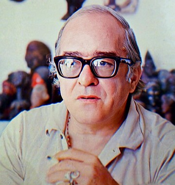 Foto do rosto de Vinicius de Moraes