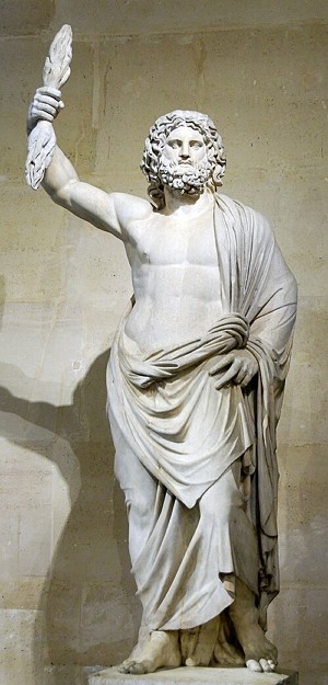 Est&aacute;tua do deus grego Zeus
