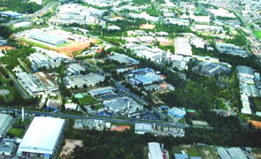 Foto aérea da Zona Franca de Manaus